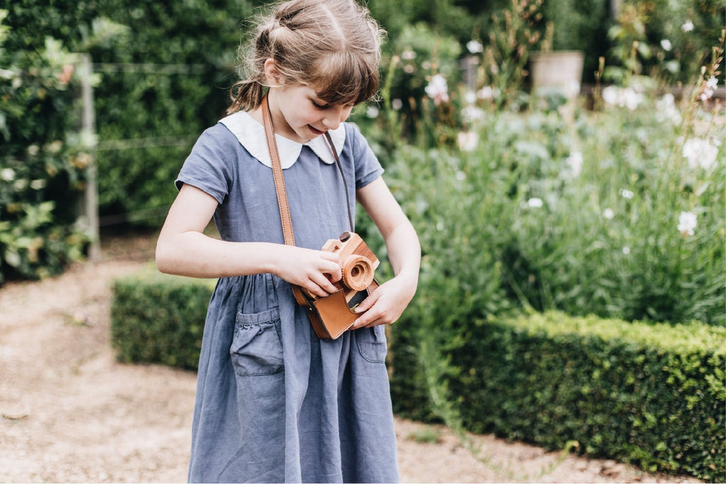 girls playing in garden
