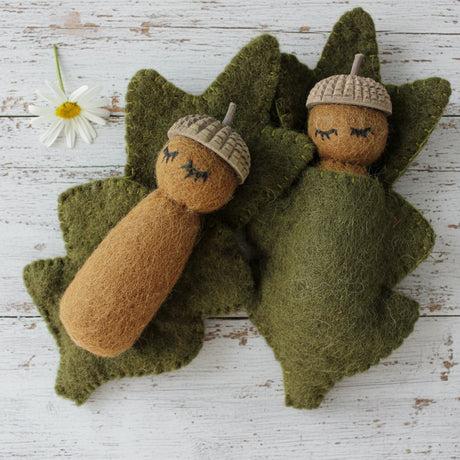 felt toy acorn babies