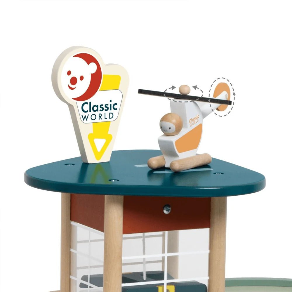 Childrens Wooden Pretend Play Vintage Garage by Classic World - Wattle&Clay