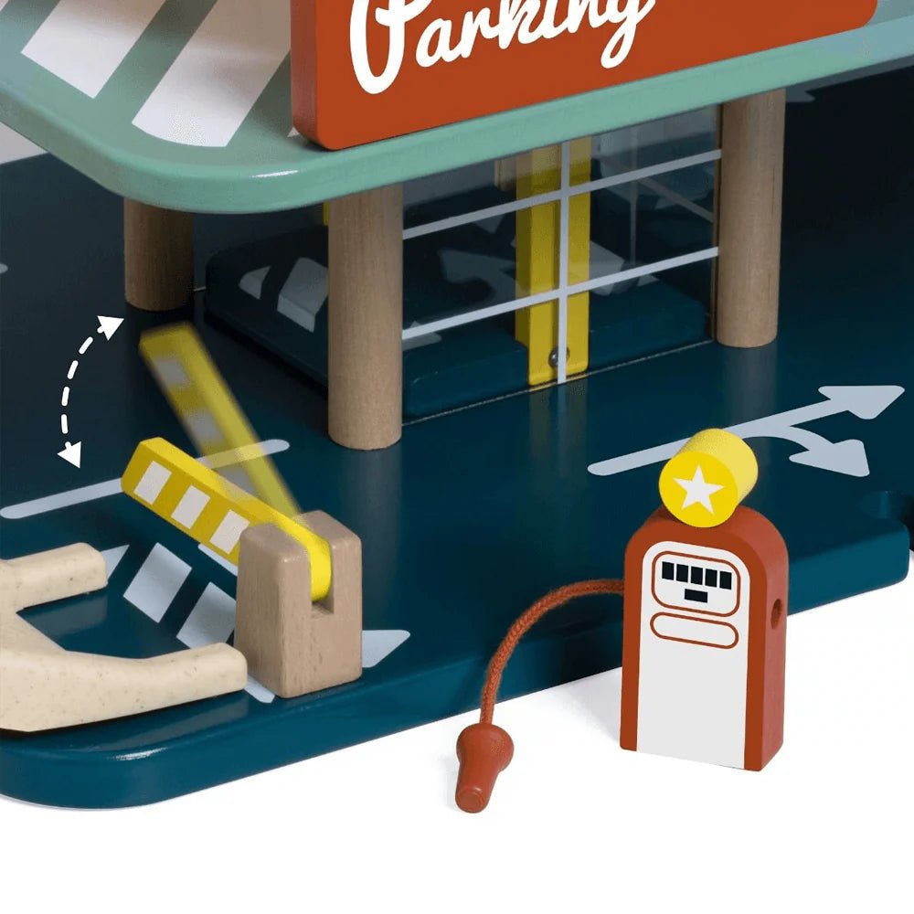 Childrens Wooden Pretend Play Vintage Garage by Classic World - Wattle&Clay