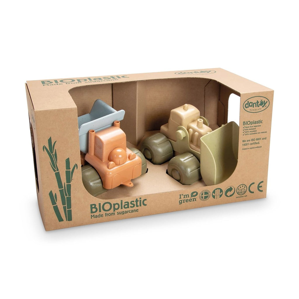 Dantoy - BIOplastic - Construction Vehicle Set - Wattle&Clay