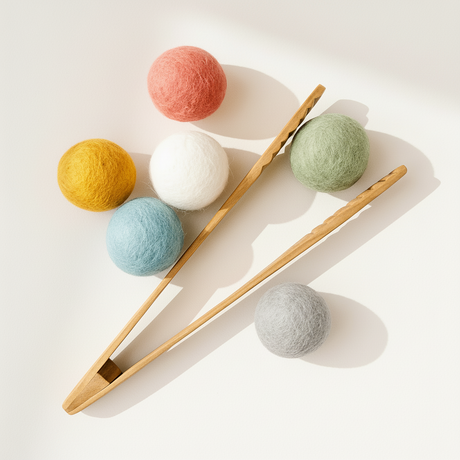 Earth Felt Balls 3.5cm (6 - piece) - Wattle&Clay