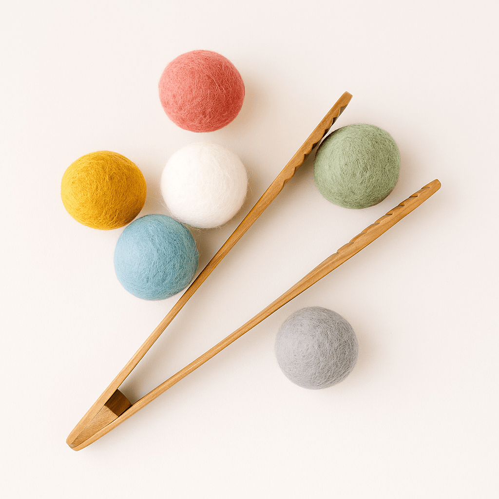 Earth Felt Balls 3.5cm (6 - piece) - Wattle&Clay