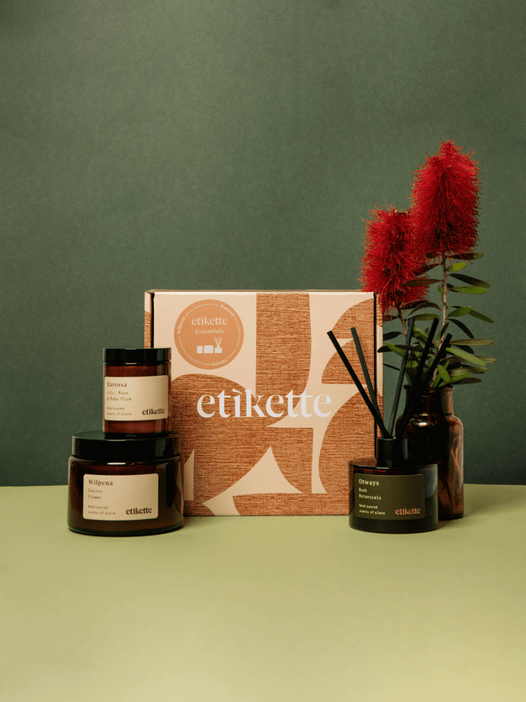 Etikette Essentials Christmas Gift Box - Three Signature Products - Wattle&Clay