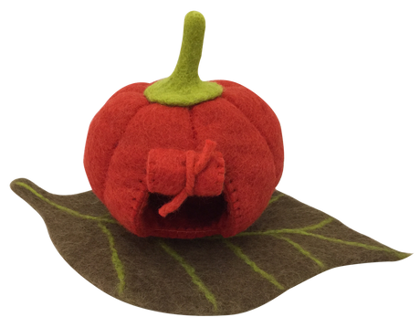 felt pumpkin house 