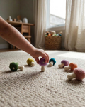 Felt Pastel Mushrooms (6 pieces) - Small World Play