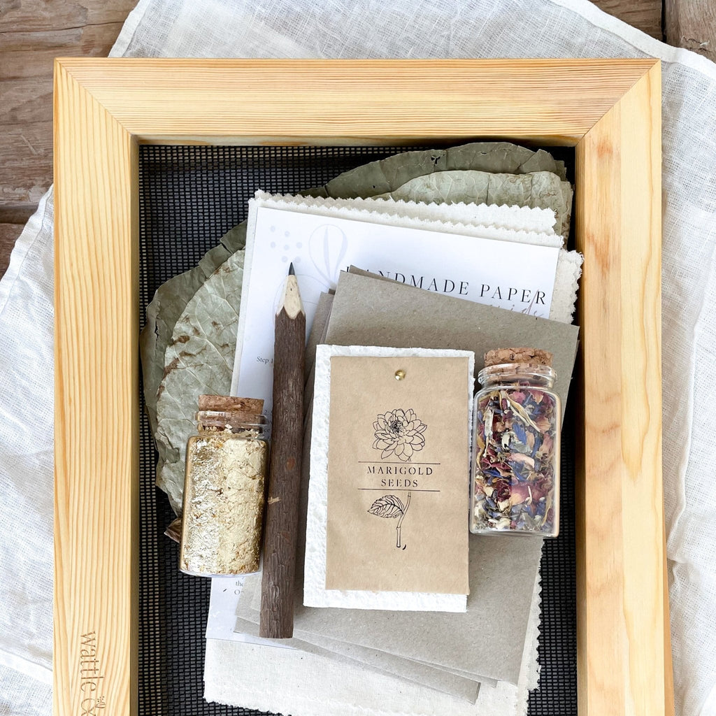 Handmade Paper Making Kit and accessories