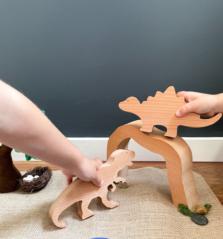 Wood Dino Set  - Wattle&Clay