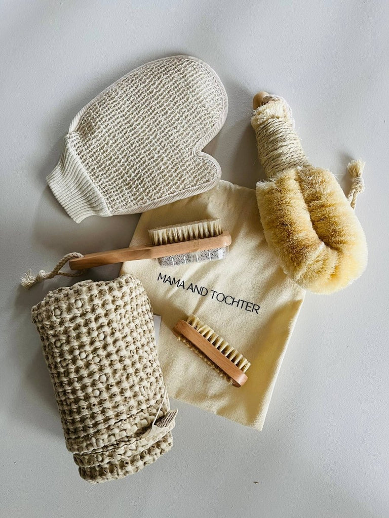 Naturally Crafted Bamboo Personal Care Brushes - Gift Set - Wattle&Clay