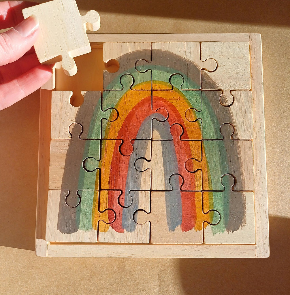 Papoose Earth Rainbow Puzzle (16pc) - Wattle&Clay