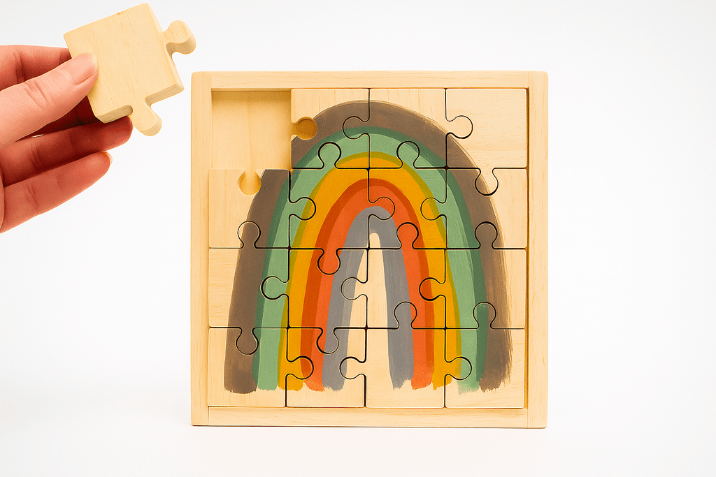 Papoose Earth Rainbow Puzzle (16pc) - Wattle&Clay