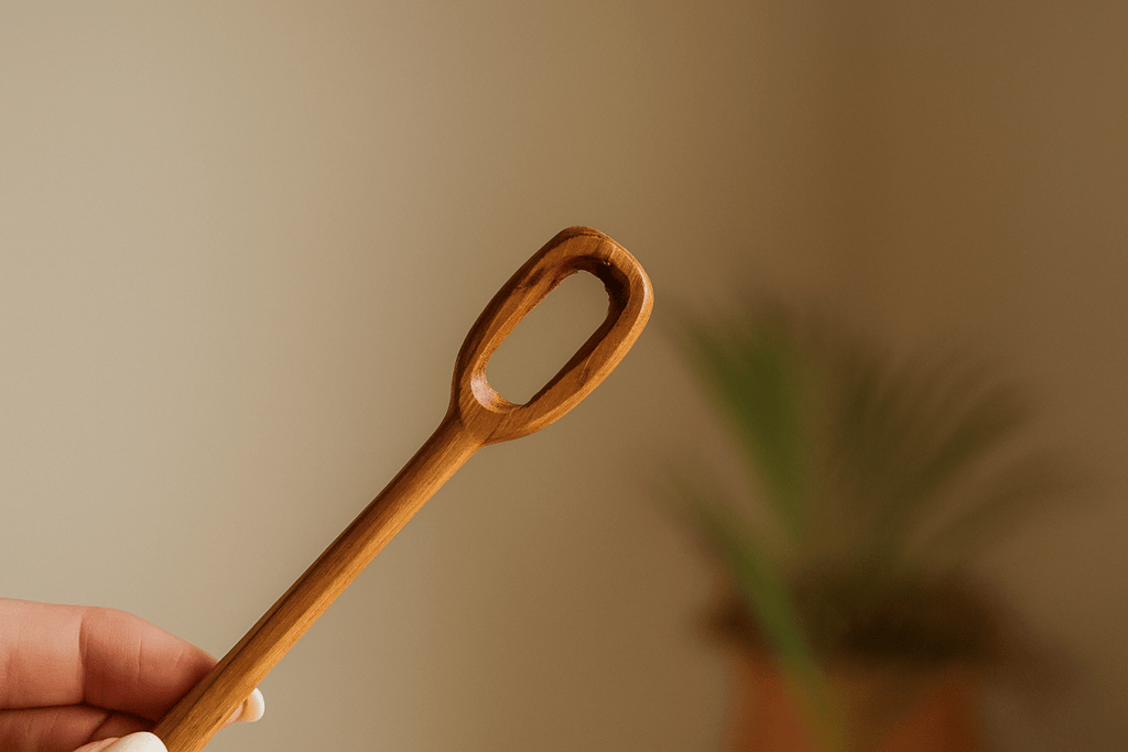 Papoose Teak Bubble Wand (1pc) - Wattle&Clay