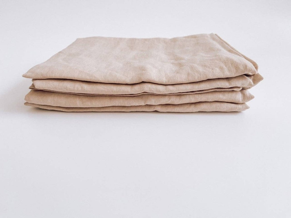 Pure French Linen Tea Towel - Light Clay - Wattle&Clay