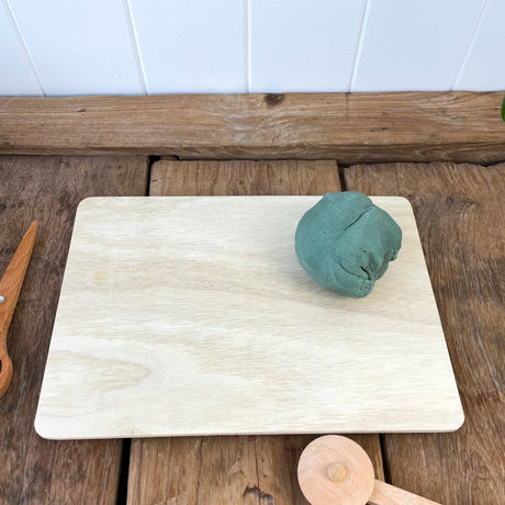 Wood Activity Board and Playdough Tools - Wattle&Clay