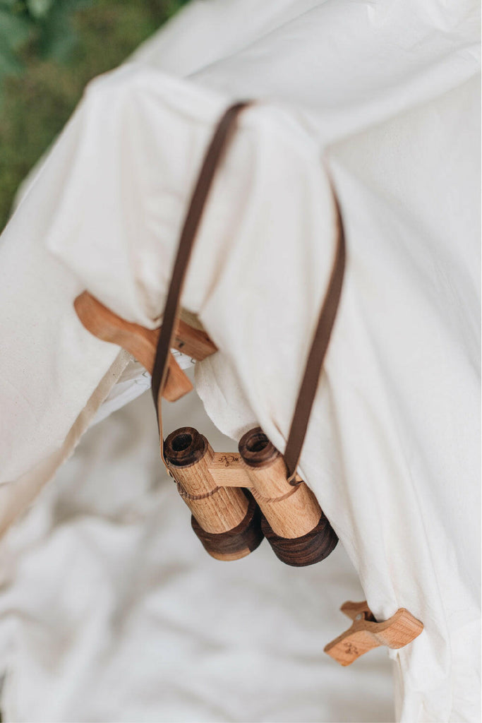 Wooden Binoculars - Walnut & Beechwood - Wattle&Clay