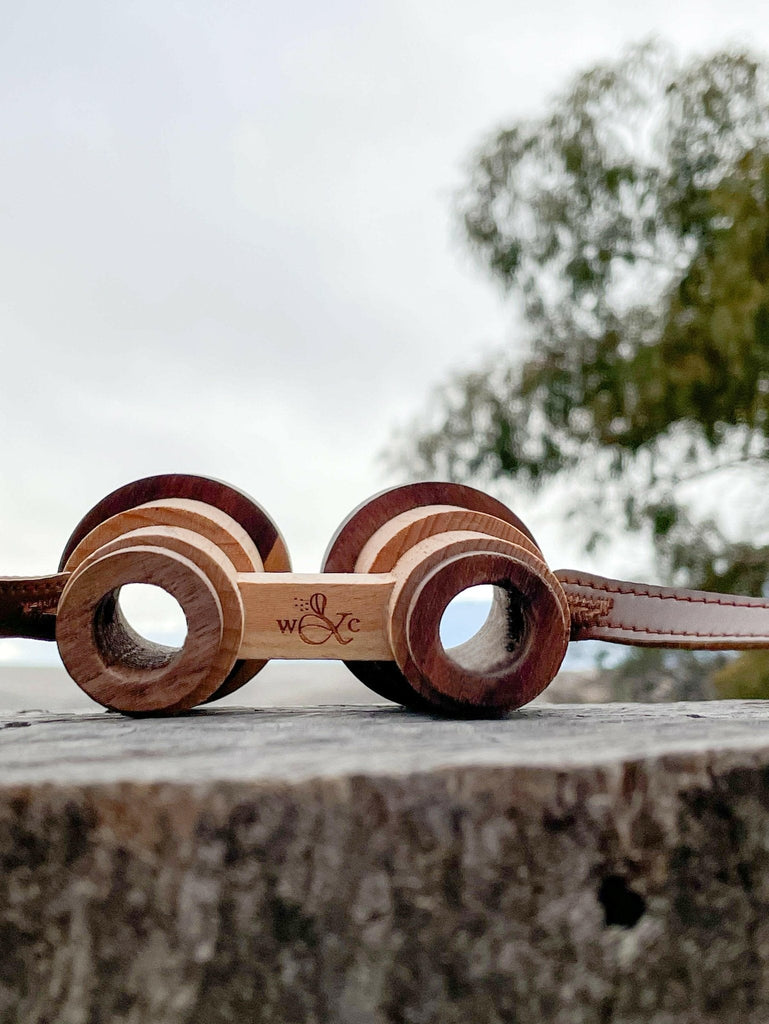Wooden Binoculars - Walnut & Beechwood - Wattle&Clay