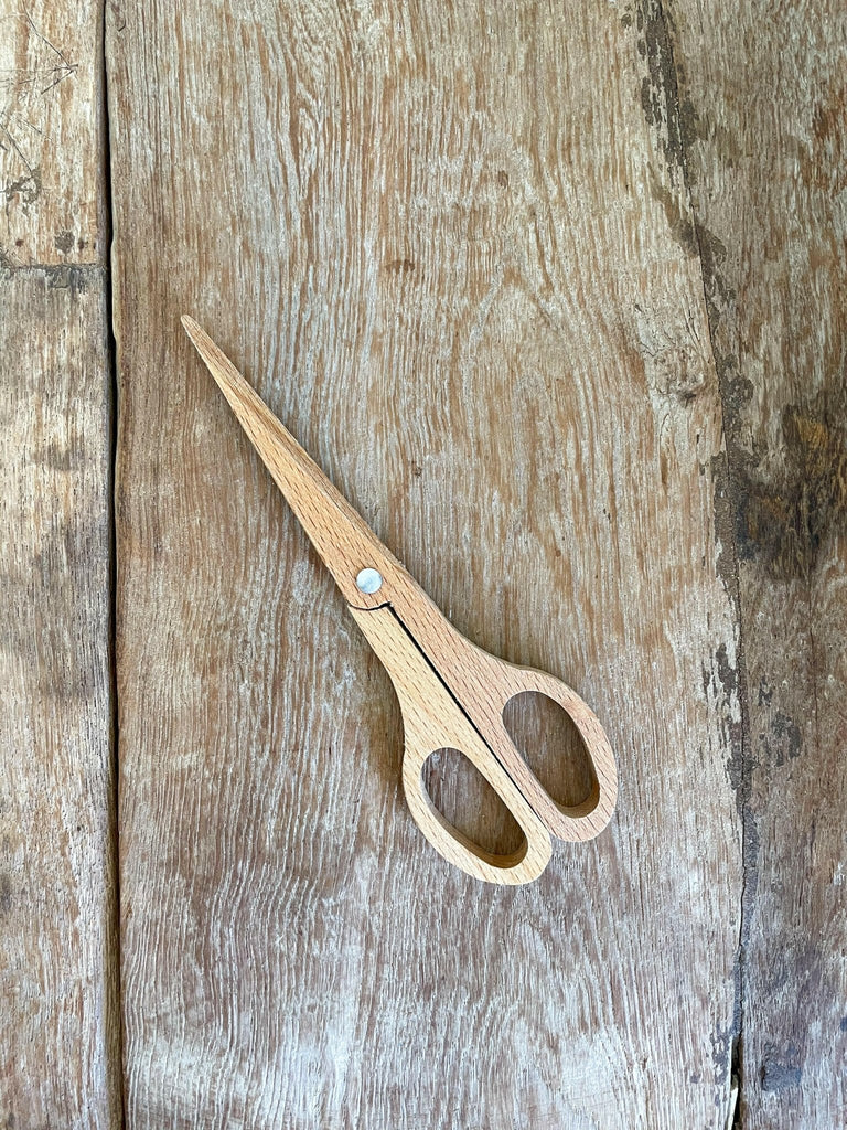 Wooden Bladeless Scissors - Beech Wood - Wattle&Clay