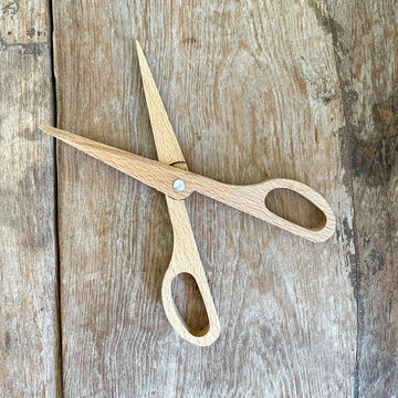 Wooden Bladeless Scissors - Beech Wood - Wattle&Clay