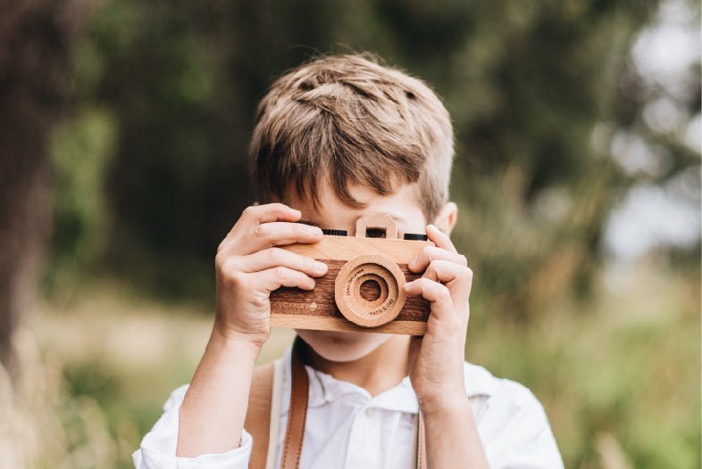 Wooden Camera with Carry Case - Wattle&Clay