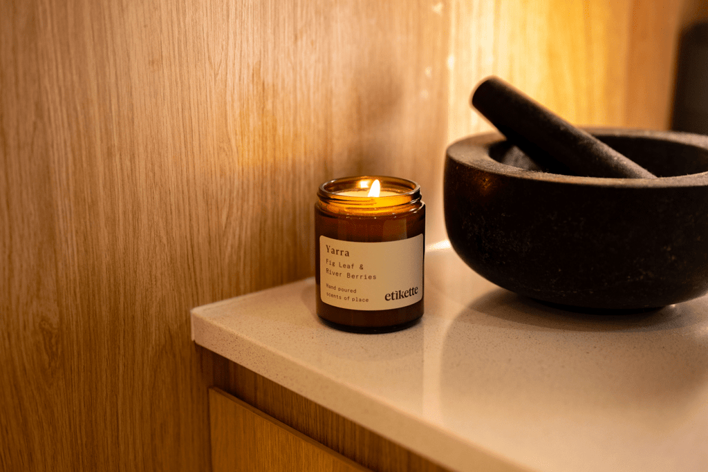 Yarra Fig Leaf and River Berries - Soy Wax Candle - Wattle&Clay