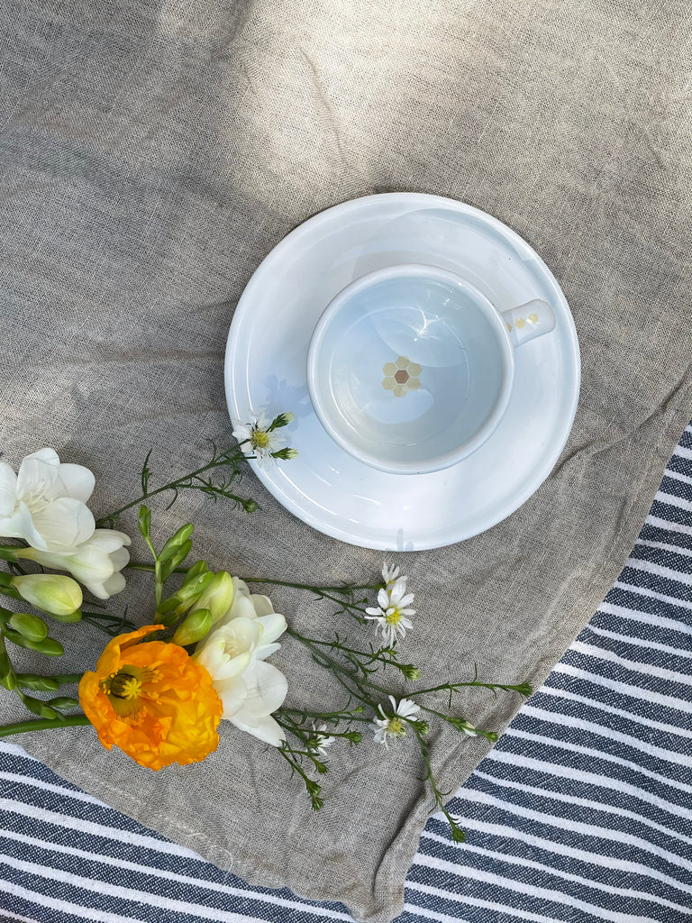 Deluxe Silver & Enamel Picnic Tea Set - Wattle&Clay